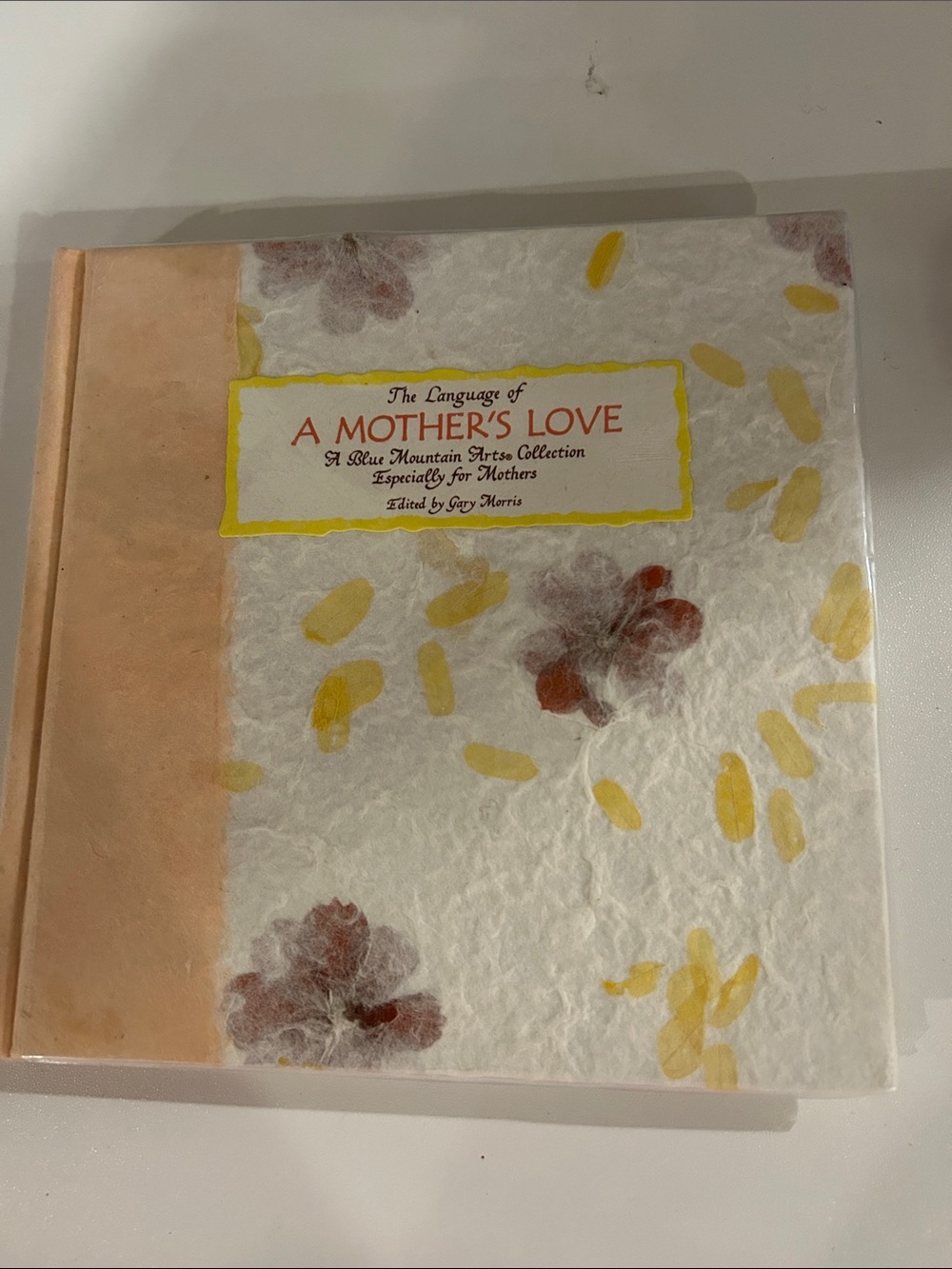 A Mother's Love Decorative Coffee Table Book - White, Yellow, Peach